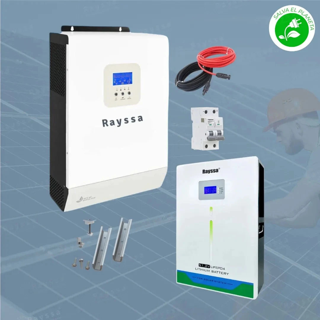 Sistema de respaldo litio base 3000w 24v para 220v