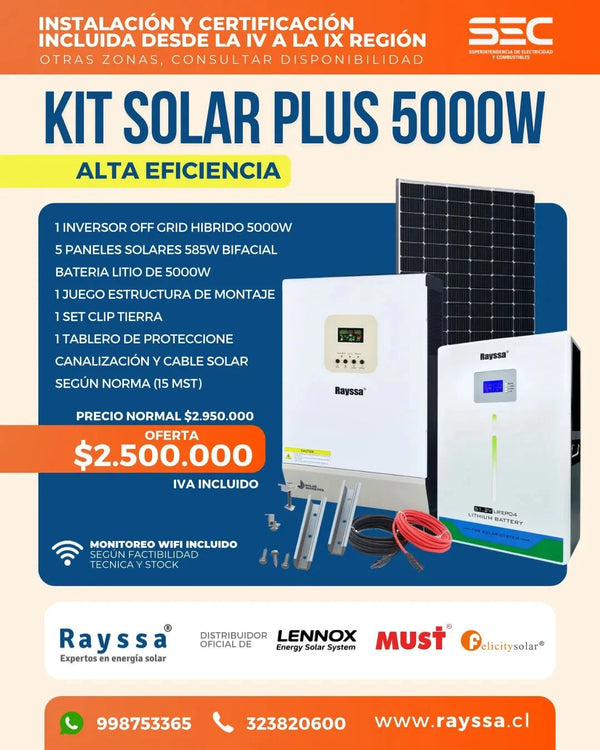 KIT SOLAR PLUS 5000W