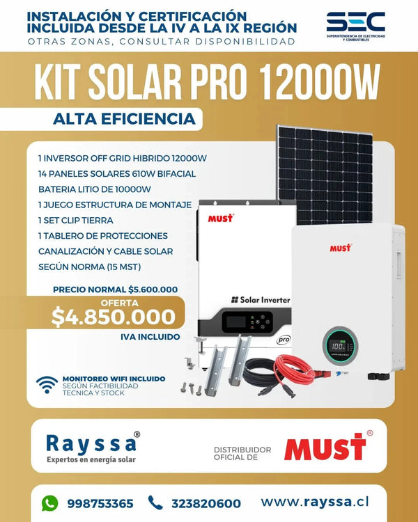 KIT SOLAR PRO 12000W
