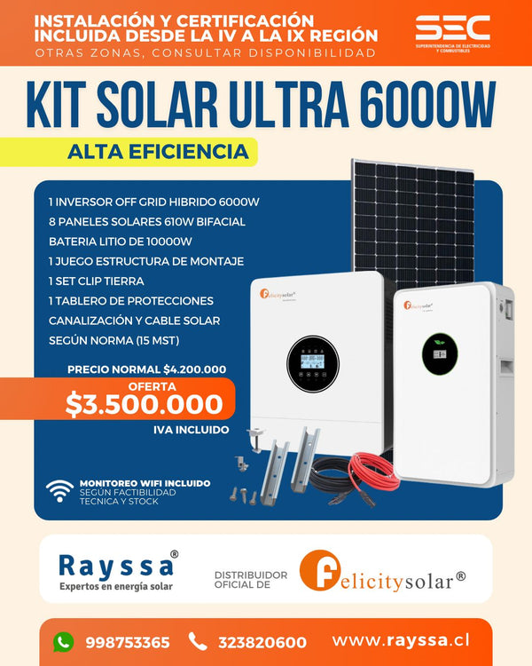 KIT SOLAR ULTRA 6000W