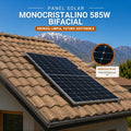 Panel solar monocristalino 585w bifacial