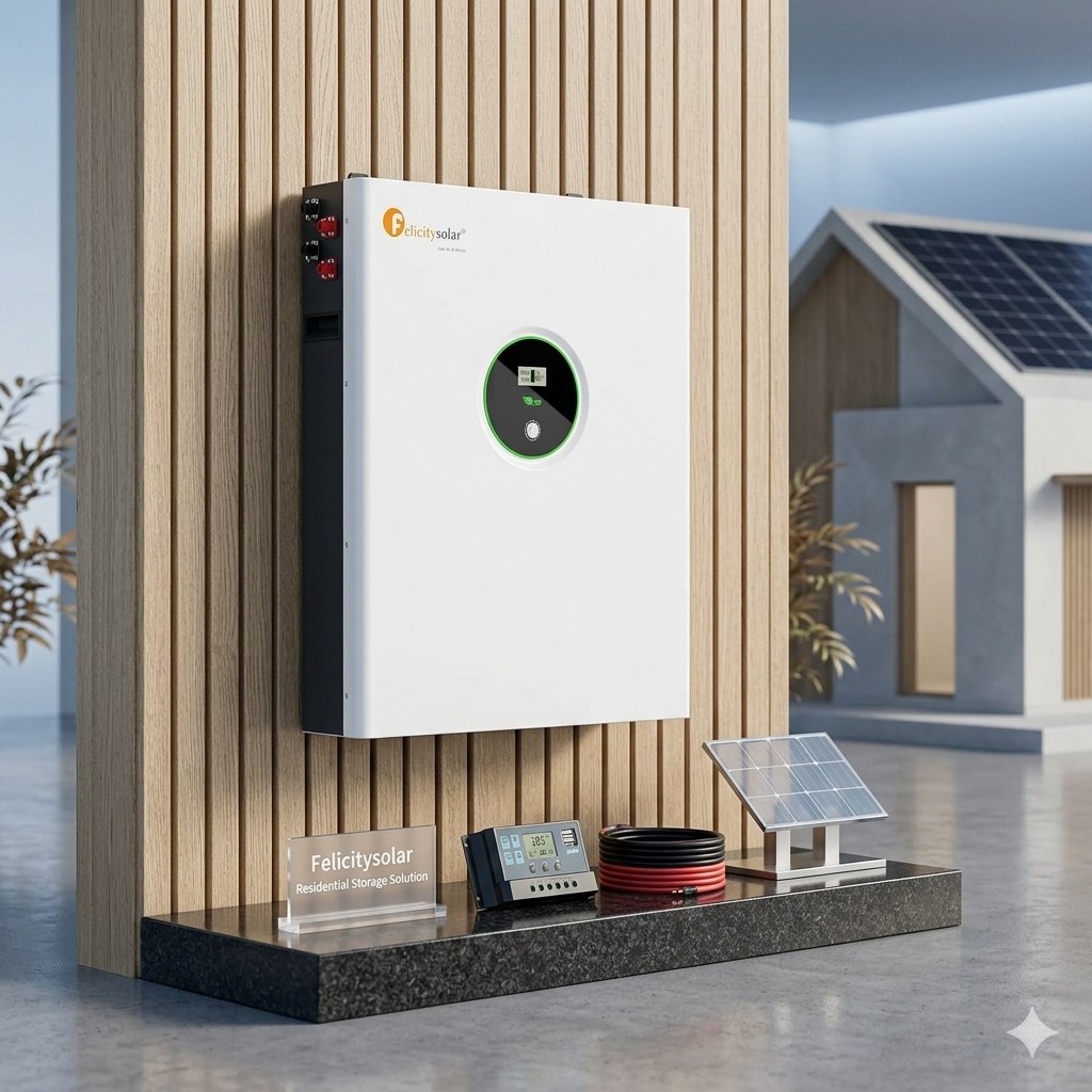 Bateria de litio muro Felicity 5120wh 48v 100 ah