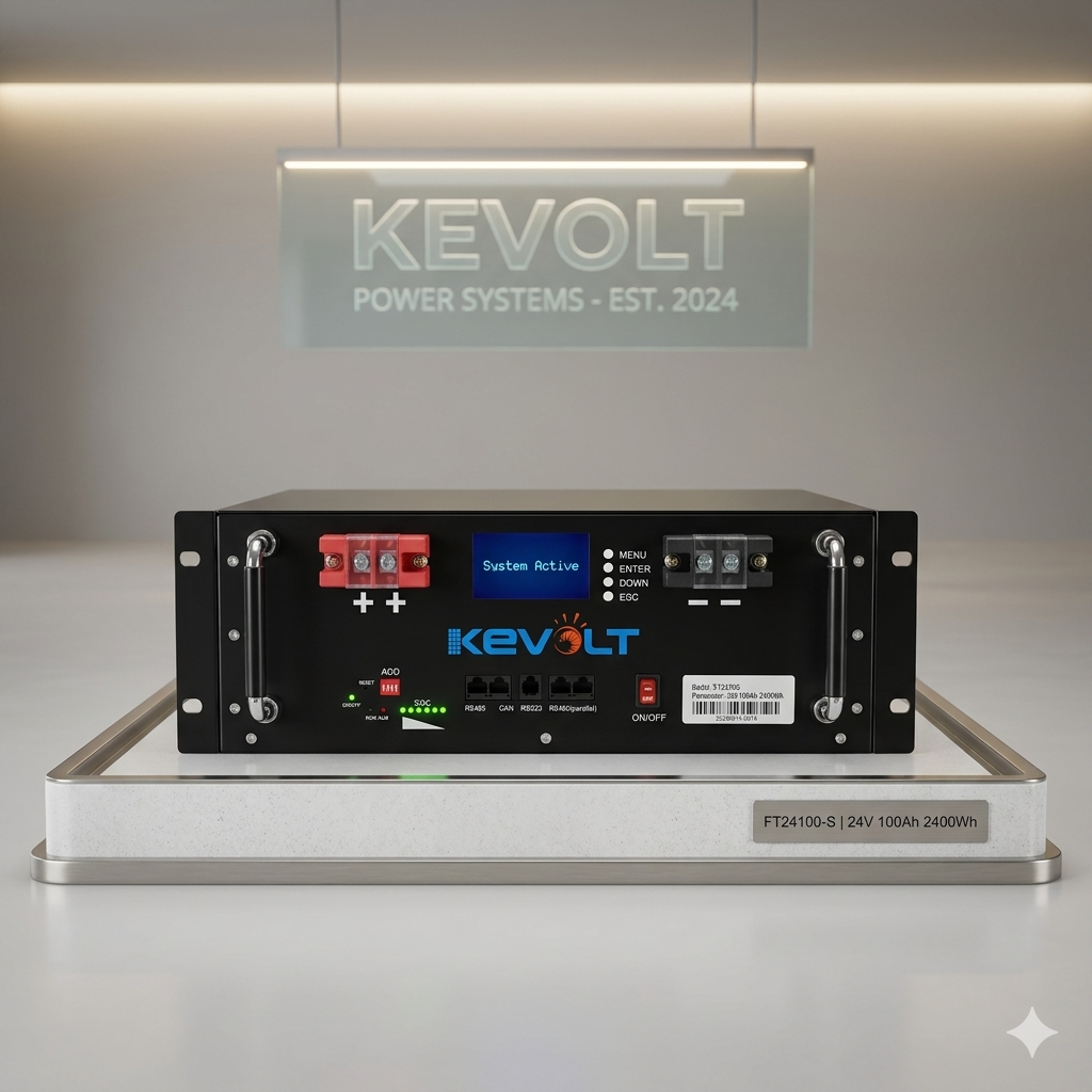 Batería de litio Kevolt 2.56kw 24v 100 ah