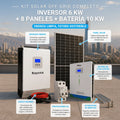 Kit Solar Off Grid Completo 6000W | 8 Paneles + Batería 10 kW