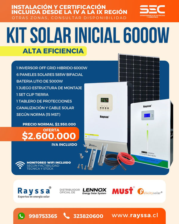 KIT SOLAR INICIAL 6000W