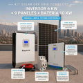 Kit Solar Off Grid Completo 6000W | 9 Paneles + Batería 10 kW
