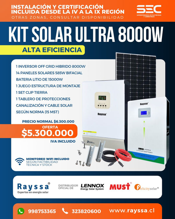KIT SOLAR ULTRA 8000W