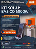 Kit Solar Off Grid basico 6000W | 5 paneles + batería 5.12kW
