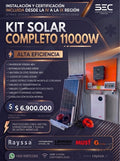 Kit Solar Off Grid Completo 11000W | 18 paneles + batería 15kW