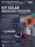 Kit Solar Off Grid Mediano 10000W | 12 paneles + batería 10kW
