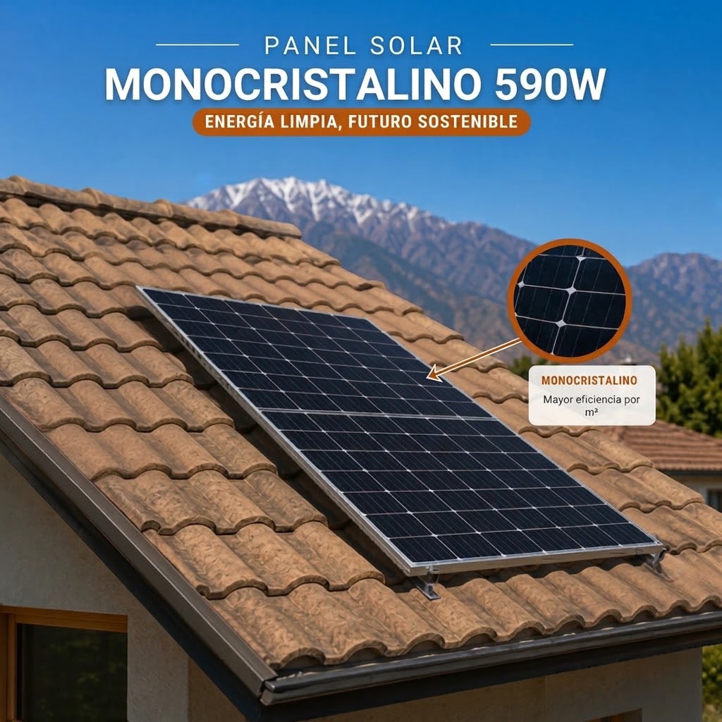Panel solar monocristalino 590w