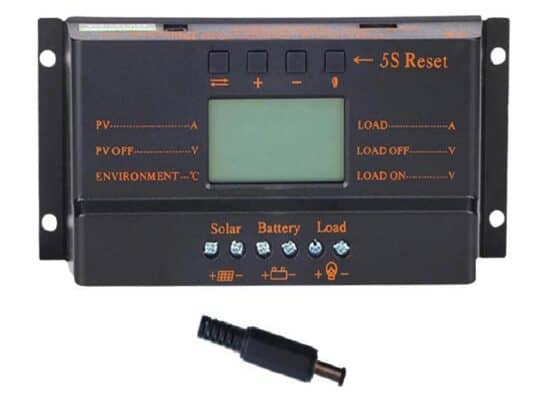 regulador 30 amp negro