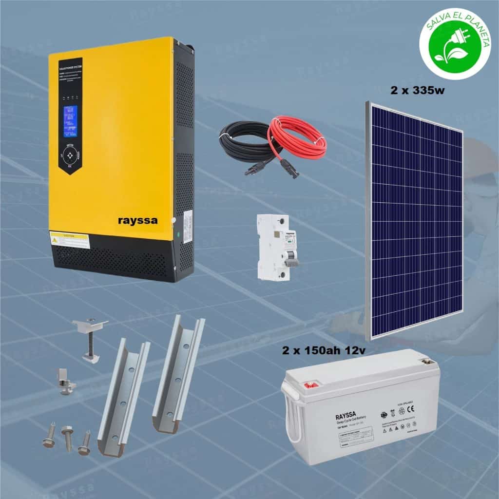kit solar 3 3000w 1