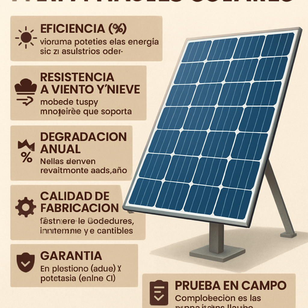 Criterios para reconocer la calidad de paneles solares Coquimbo