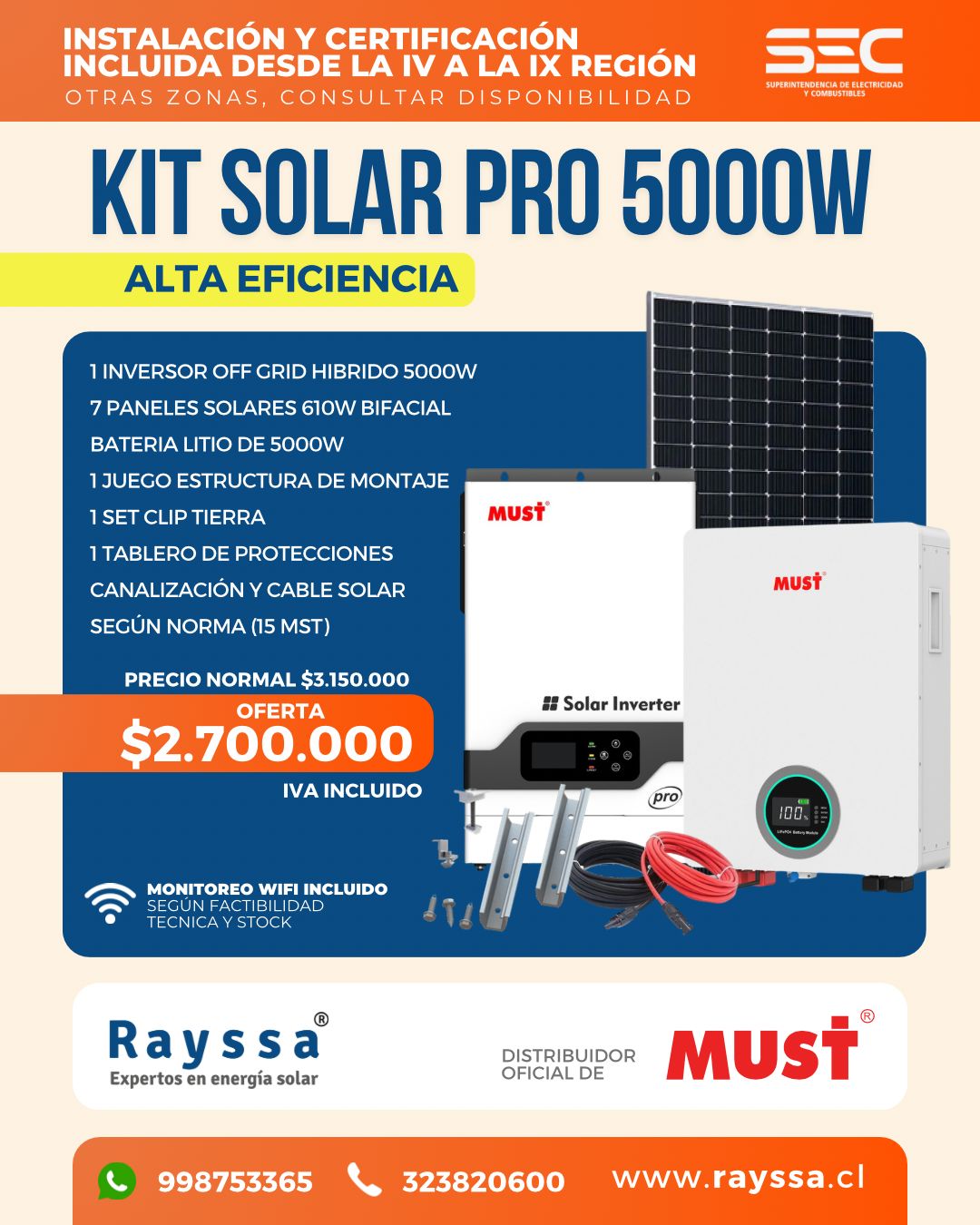 KIT SOLAR PRO 5000W